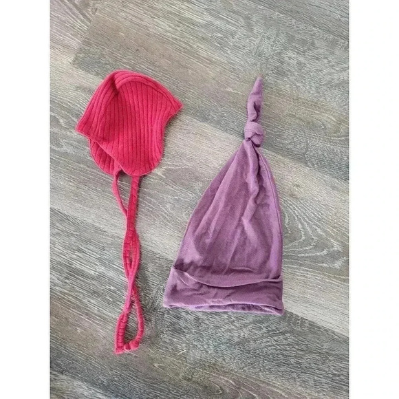 Kate Quinn 0-3 month‎ baby hat set of 2 #1 - Picture 2 of 4